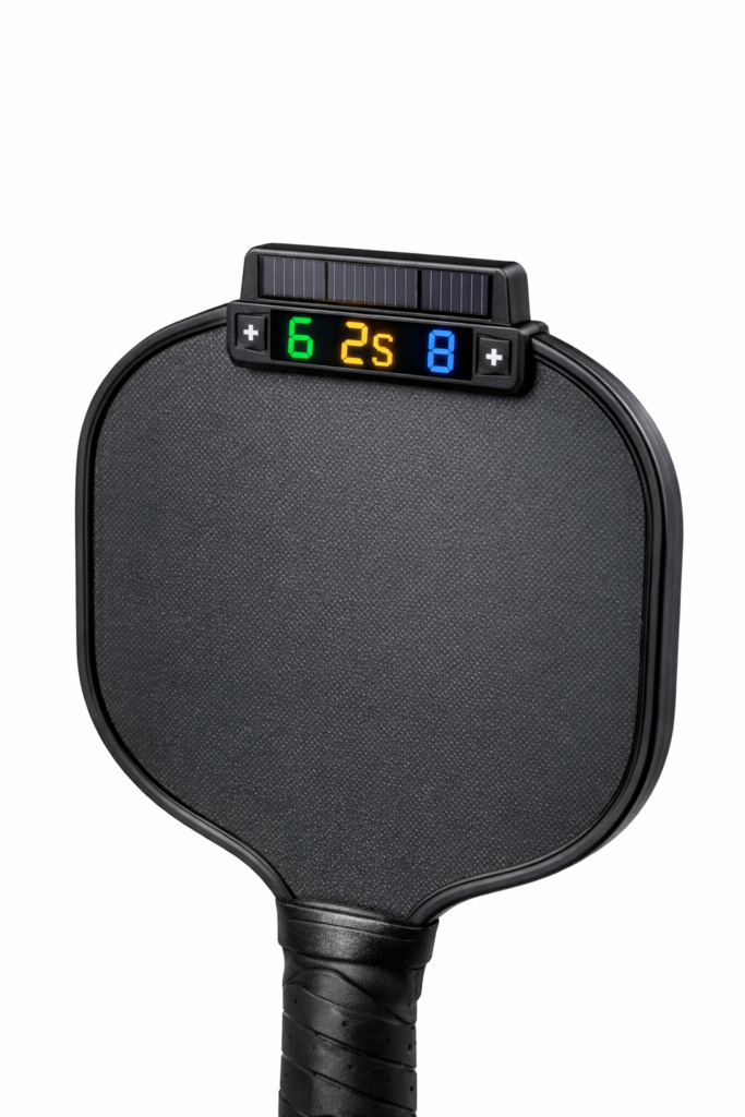 Solar‑Powered Electronic Scorekeeper Paddle Attachment